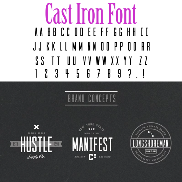Cast Iron Font Family