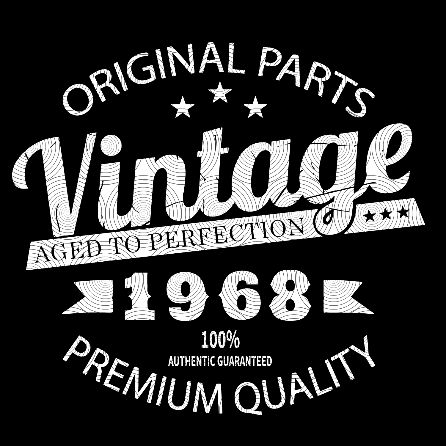 Vintage 1968 Aged to perfection svg cricut silhouette - Welcome to our ...