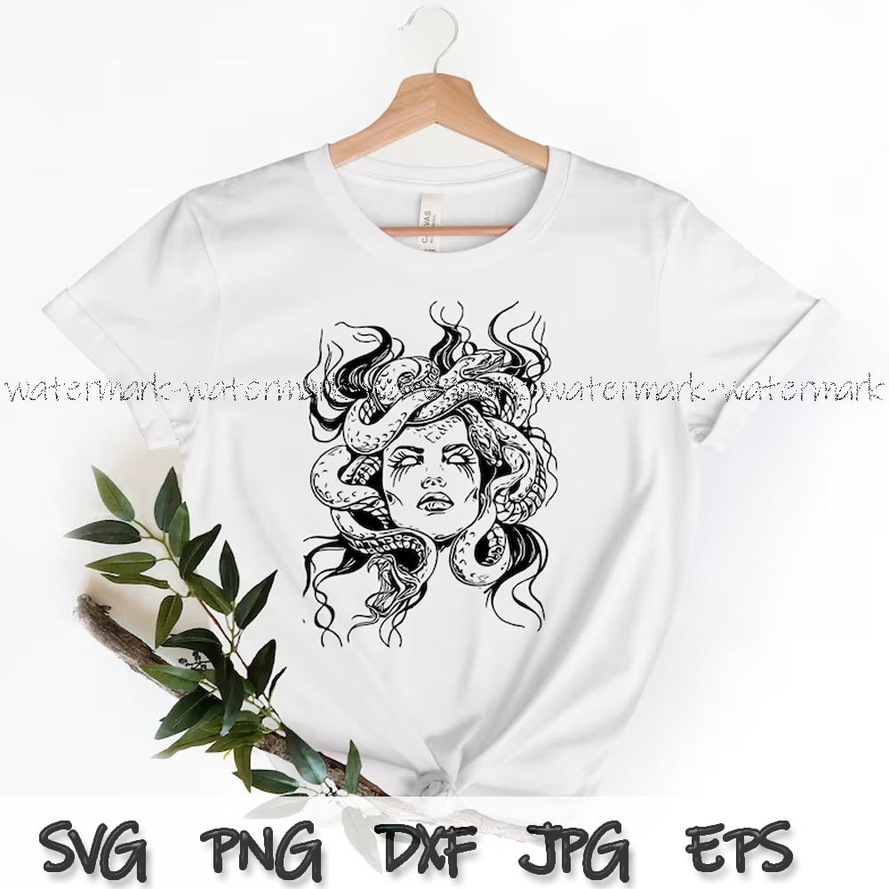 Medusa Snake Face svg, Goddess Medusa png, shirt design - Welcome to ...